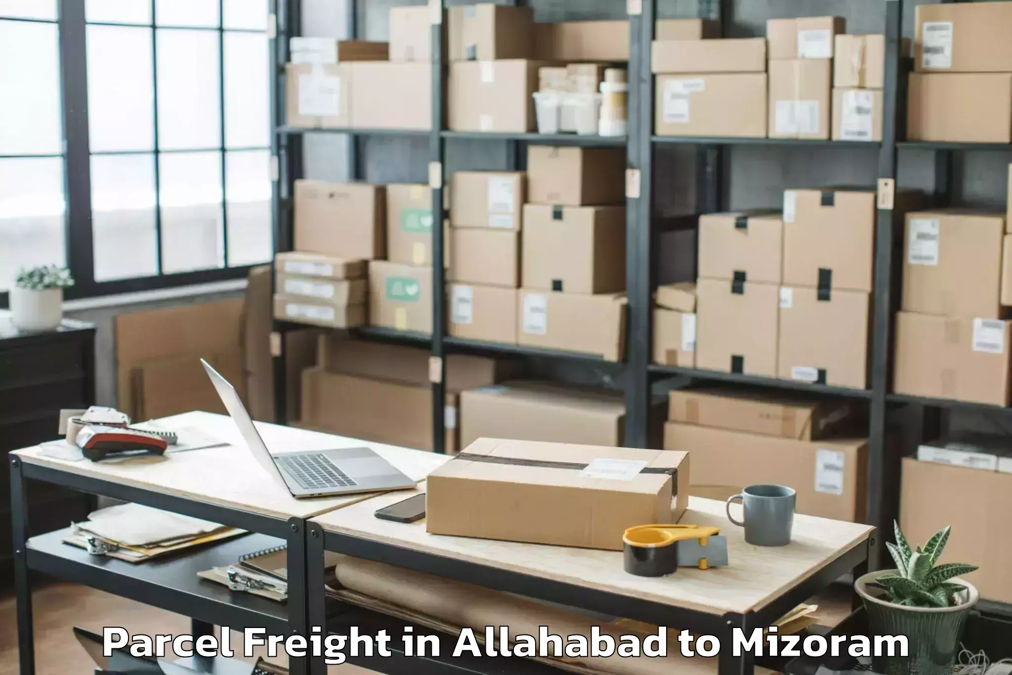 Allahabad to Mamit Parcel Freight Booking